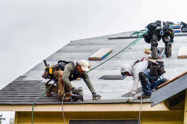 Professional Emergency Roof Repair technician working in Hudson, NY
